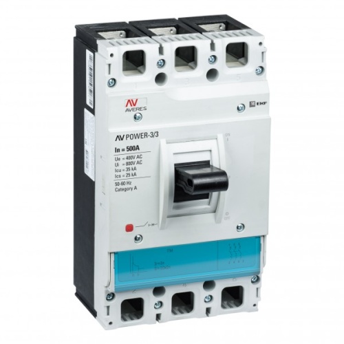 Автоматический выключатель AV POWER-3/3 500А 35kA TR | код. mccb-33-500-TR-av | EKF 